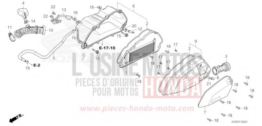 AIR CLEANER SH125ADT de 2026